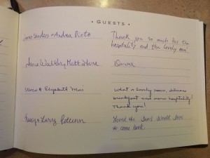 Frisco Colorado Hotels Guest Book